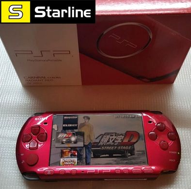 Sony PlayStation PSP- 3006 RADIANT RED 16 Гб прошита, багато ігор, новий стан, повний заводський комплект