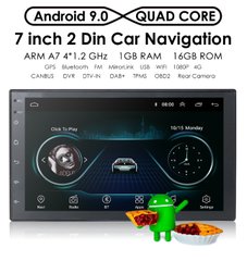 Двухдиновая 2DIN автомагнитола 6601 MP5 1GB RAM 16GB ROM Android 9.0 + GPS + камера заднего вида, магнитола