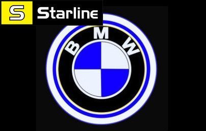 Штатная подсветка дверей с логотипом&nbsp;BMW, приветственная лазерная проекционная подсветка БМВ комплект 2 штуки