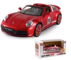 Модель Porsche 911 Convertible з інерційним механізмом, 1:32, легкосплавний автомобіль XA3225 зі звуком і сві