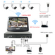 WIFI комплект система видеонаблюдения Hiseeu модель 8WK-10V-4HB613 на 4 камеры 3Мп 1080P + регистратор монитор