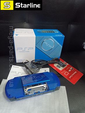 Sony PlayStation PSP- 3006 VIBRANT BLUE 16 Гб прошита, багато ігор, новий стан, повний заводський комплект