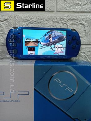 Sony PlayStation PSP- 3006 VIBRANT BLUE 16 Гб прошита, багато ігор, новий стан, повний заводський комплект