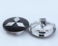 Ковпачки (заглушки) в диски Mitsubishi 4 шт./комплект 60 мм Чорний 60 мм