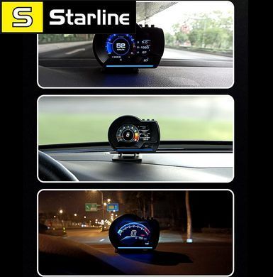 Бортовий комп'ютер V60 OBD2 GPS HUD автомобільний цифровий спідометр, смарт-датчик, турбооберт