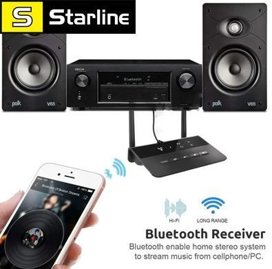 Бездротовий аудіоадаптер Bluetooth 5.0 з підтримкою Aptx HD LL і низькою затримкою, роз'ємами 3,5 мм AUX і RCA для ПК, телевізора