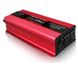 Преобразователь тока. Автомобильный инвертор 12V - 220V 2000W LCD дисплей USB Red Синусоидальная волна