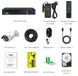 Комплект видеонаблюдения 4K Hiseeu POEKIT-4HB615 на 4 POE камеры 5MP регистратор + провода и все для монтажа