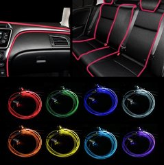 RGB різнобарвний Неон в авто • Холодний неон • Неонова підсвітка • Гнучкий неон • Довжина 6 метрів • На пульті