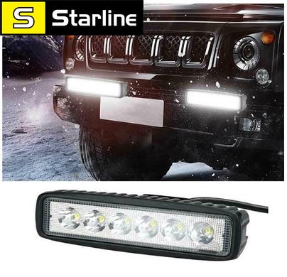 Фара дополнительного света "LED light bar - 02". Пластиковый корпус. Рабочее напряжение 12 Вольт.