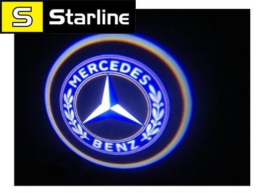 Лазерная Подсветка дверей с логотипом авто Volkswagen Фольксваген. Проектор логотипа под машину комплект 2 шт