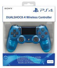 Джойстик PS4 SONY Dualshock4 бездротовий Ігровий контролер геймпад Bluetooth для PS4 СИНІЙ ПРОЗРАЧНИЙ