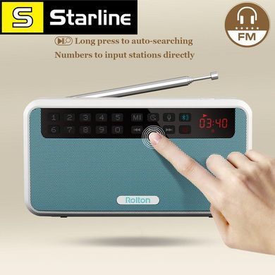 ROLTON E500 ЦИФРОВЕ FM-РАДІО З МІКРОФОНОМ BLUETOOTH