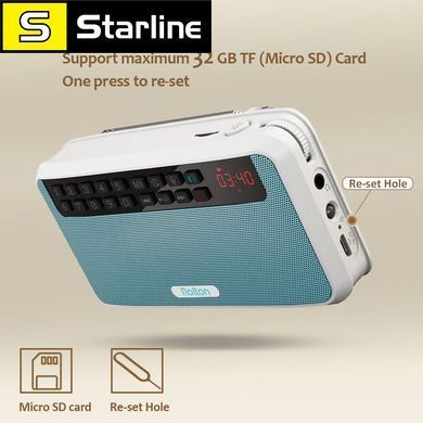 ROLTON E500 ЦИФРОВЕ FM-РАДІО З МІКРОФОНОМ BLUETOOTH